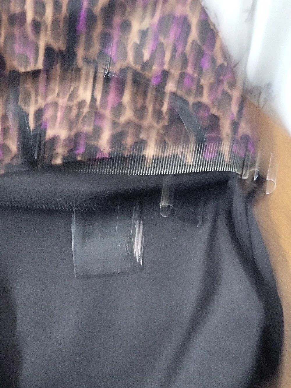 Coach Ocelot Leopard Print Tote Bag with Purple Accents
